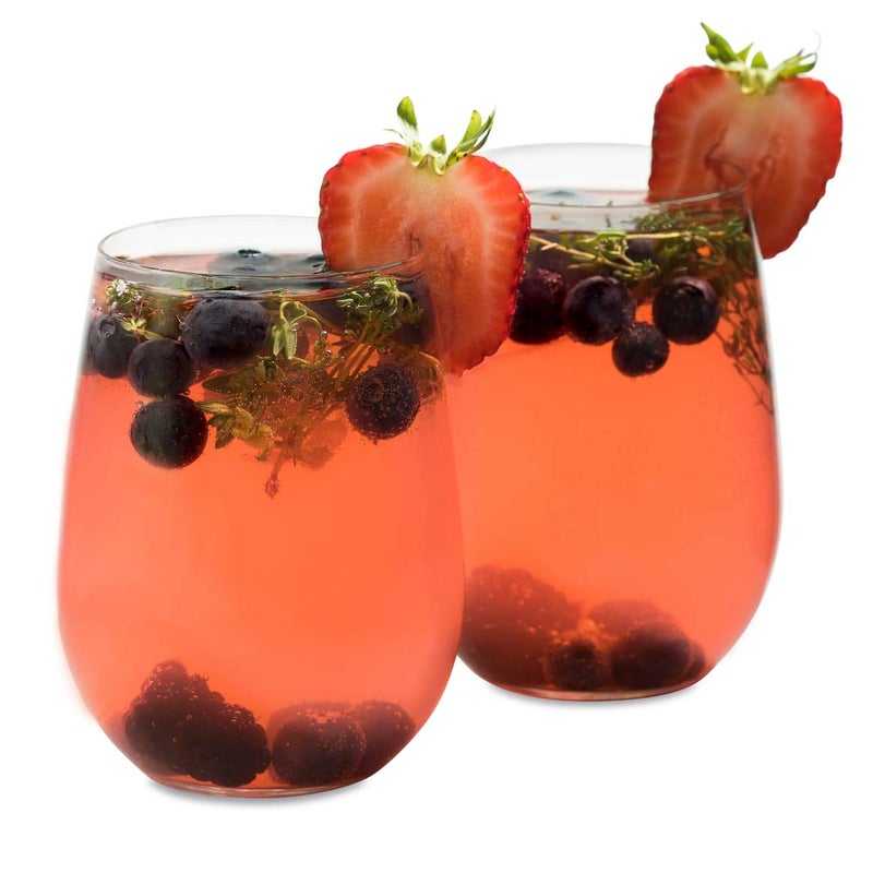 Libbey Vina Stemless White Wine Glasses, Set of 4 - Image 4